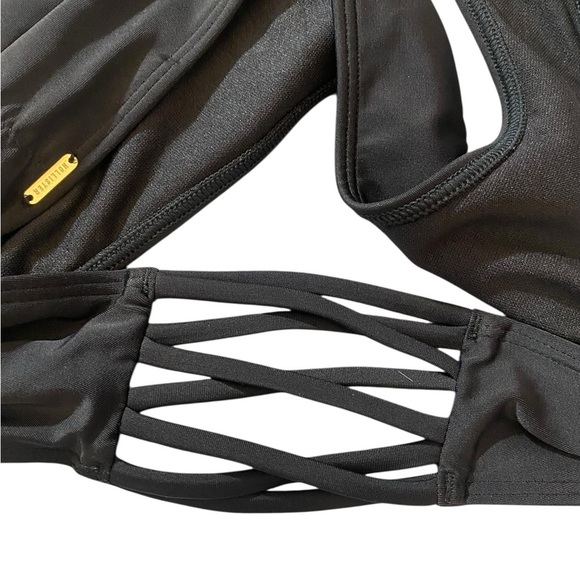 Hollister Sleek Black Bikini Bottom with Cutout Sides - Picture 4 of 9